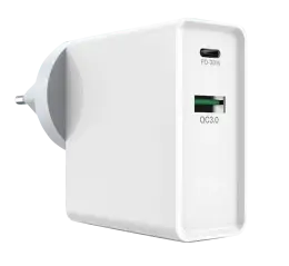 Superfly 48W Dual USB PD & QC Wall Charger White SF48WPDQC