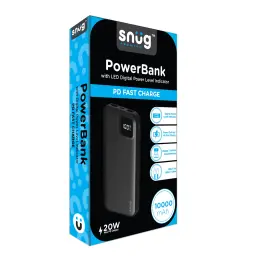 Snug Square Digital PD Powerbank – 10000mAh