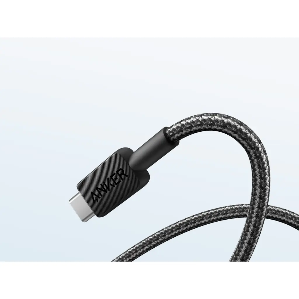 ANKER 322 USB/TYPC BRAID CBL 0.9M-BK