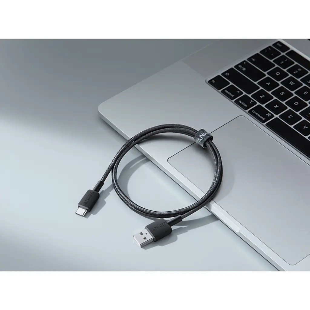 ANKER 322 USB/TYPC BRAID CBL 0.9M-BK