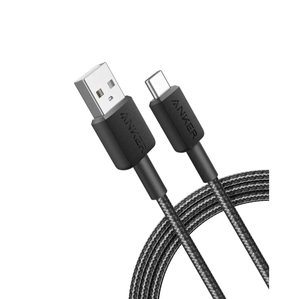 ANKER 322 USB/TYPC BRAID CBL 1.8M-BK