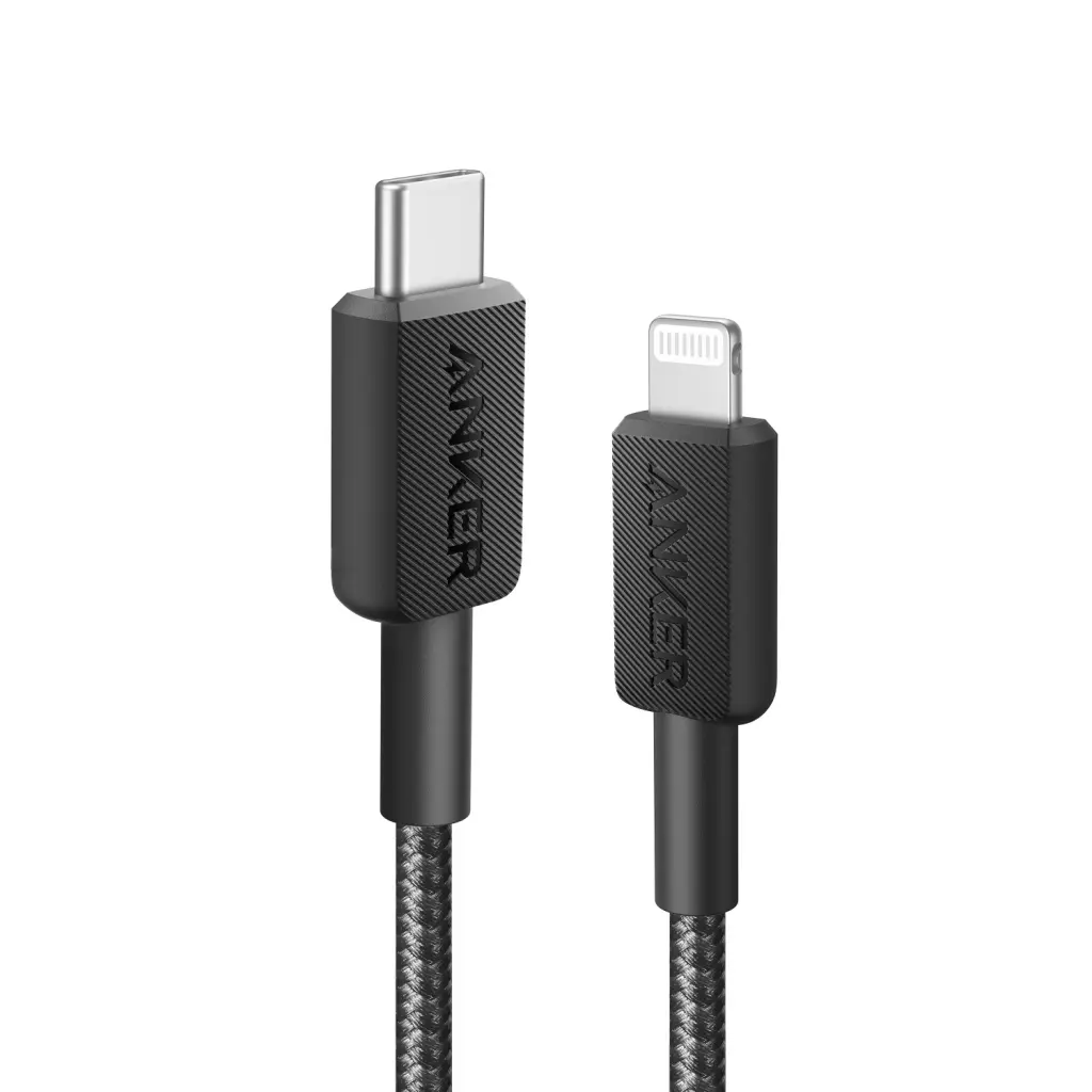 ANKER 322 TYPC/MFI BRAID CBL 0.9M-BK