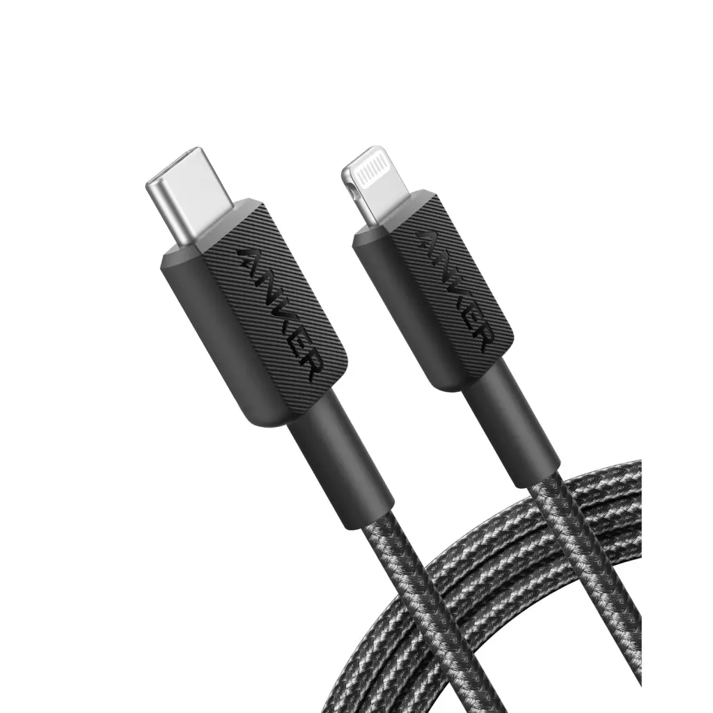 ANKER 322 TYPC/MFI BRAID CBL 1.8M-BK