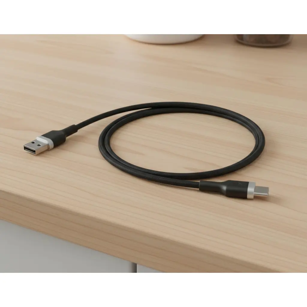 BIOND USB TO TY-C NYLON CBLE 20W 1M-BK