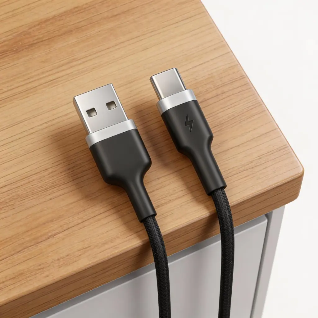BIOND USB TO TY-C NYLON CBLE 20W 1M-BK