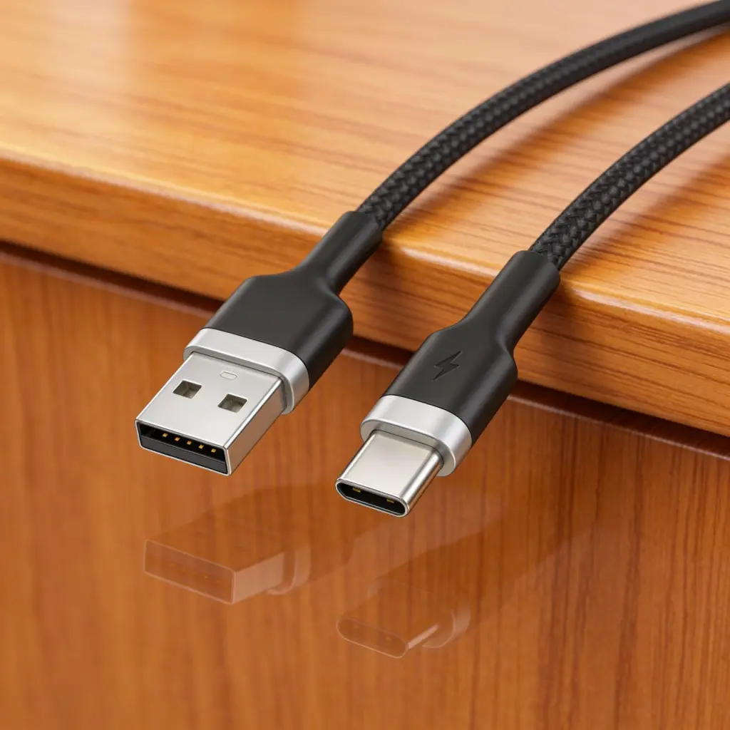 BIOND USB TO TY-C NYLON CBLE 20W 1M-BK