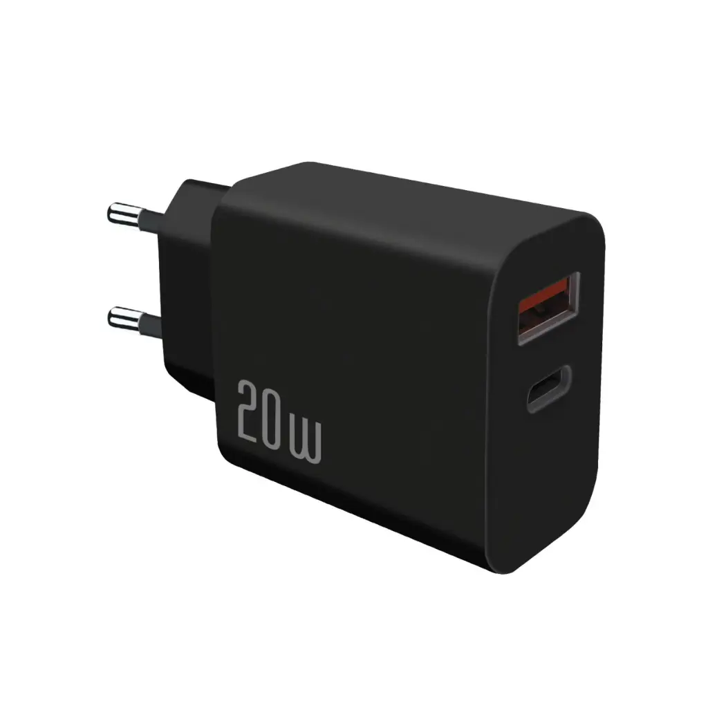 BIOND TY-C/USB PD WALL CHRGR 20W-BK