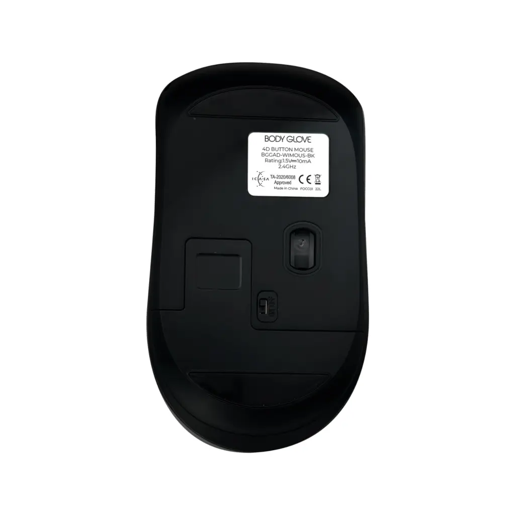 BG WIRELESS 4D BUTTON MOUSE-BLACK