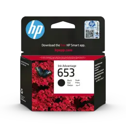 HP 653 Black Original Ink Advantage Cartridge (3YM75AE)