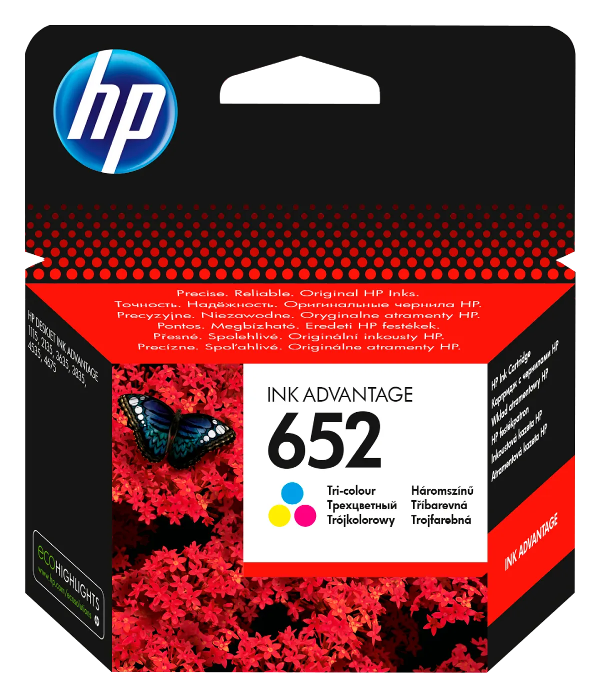 HP 652 Tri-Colour Ink Advantage Cartridge F6V24AE | Waltons