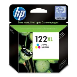 HP Ink Jet Tri Colour Cartridge No 122XL Page Yield 330 CH564HE