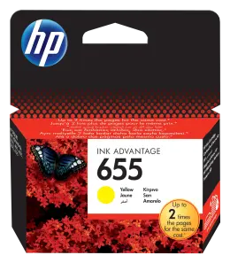 HP 655 Original Ink Cartridge - Yellow CZ112AE