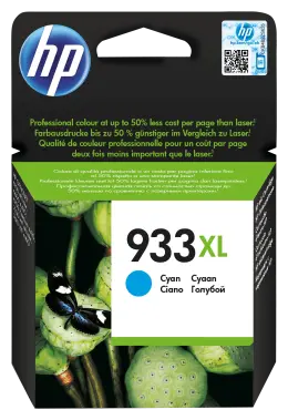 HP 933XL Cyan High Yield Printer Ink Cartridge Original (CN054AE)