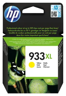 HP 933XL Yellow High Yield Printer Ink Cartridge Original (CN056AE)