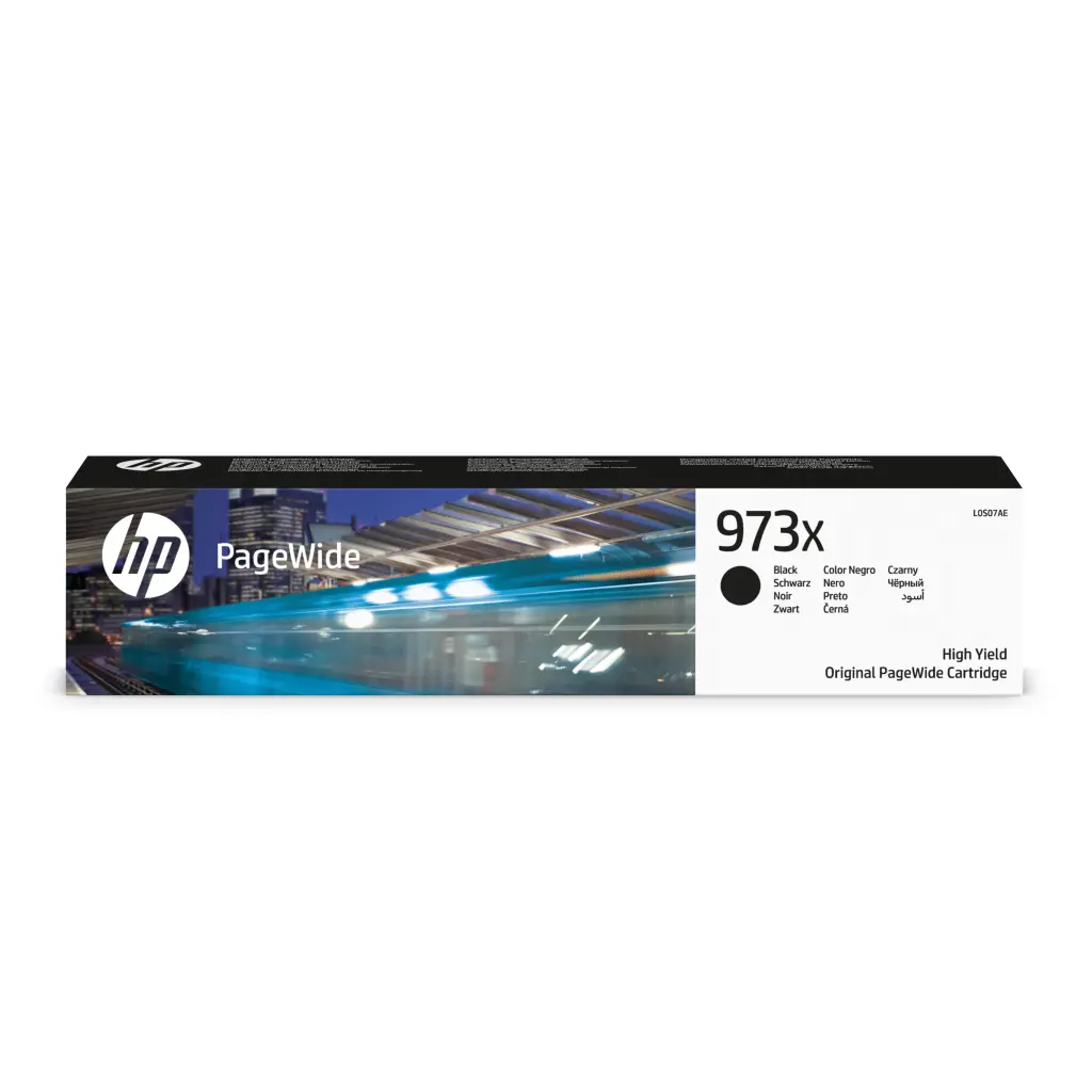 HP 973X PageWide Black High Yield Printer Ink Cartridge Original (L0S07AE)
