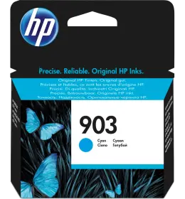 HP 903 Cyan Ink Cartridge 315 Page Yield T6L87AE