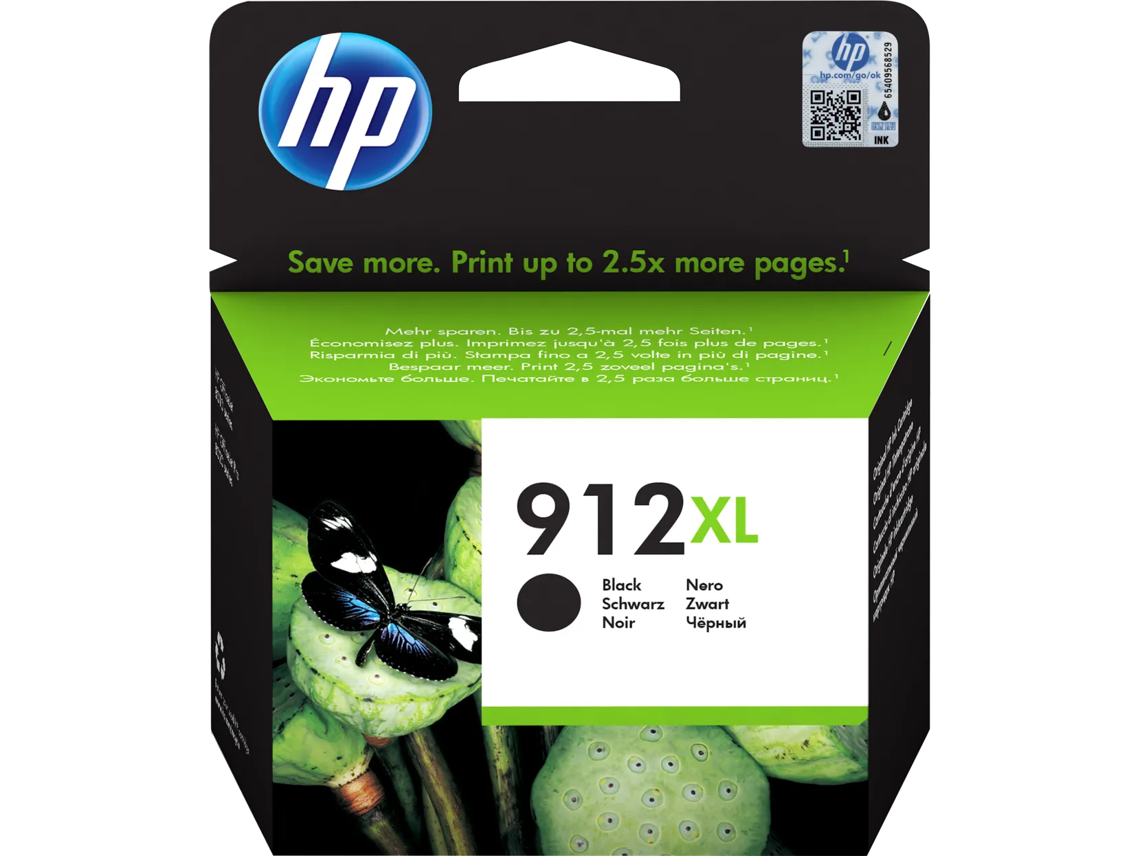 HP 912XL Ink High Yield Black 825 Page Yield 3YL84AE | Waltons