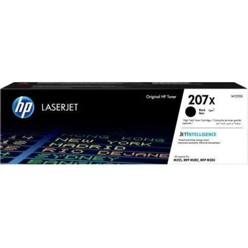 HP 207X Black Toner Cartridge 3,150 Pages Original (W2210X)