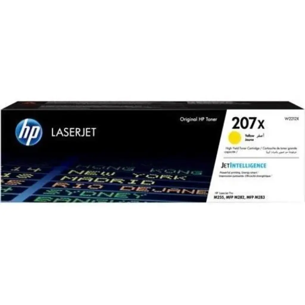 HP 207X Yellow Toner Cartridge 3,150 Pages Original (W2212X)