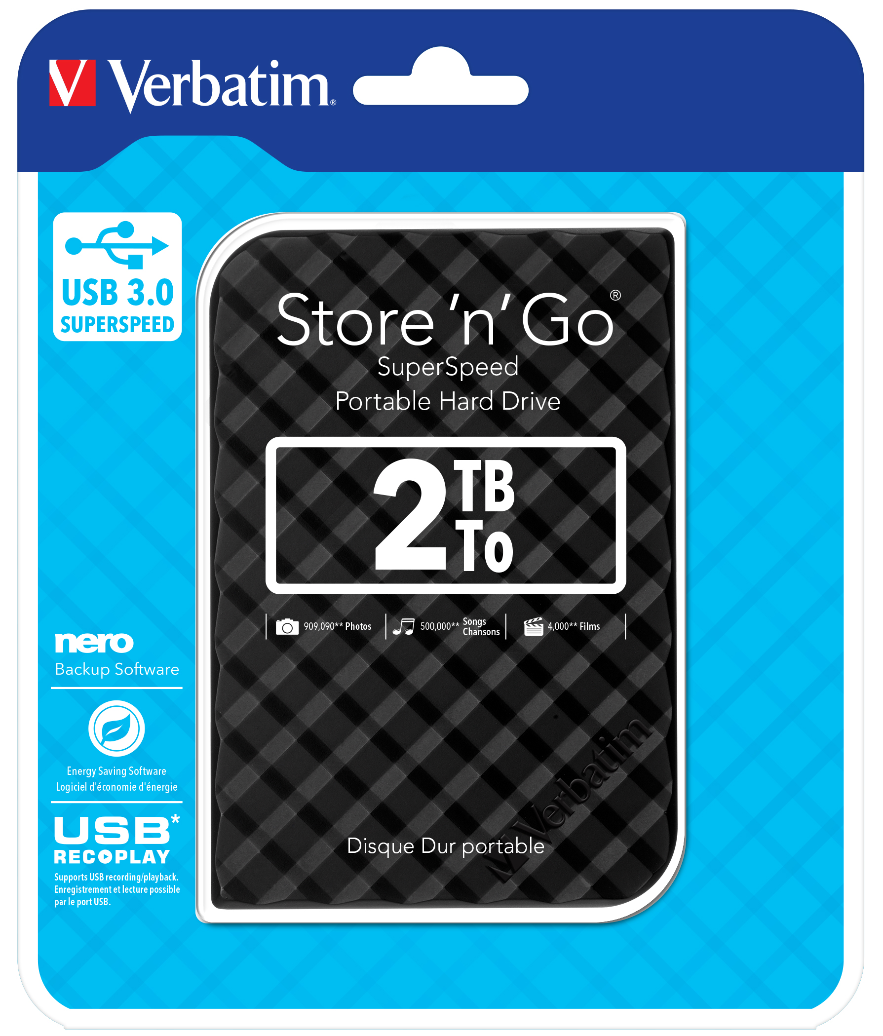Verbatim 2.5 USB 3 Hard Drive Gen 2 2TB | Waltons