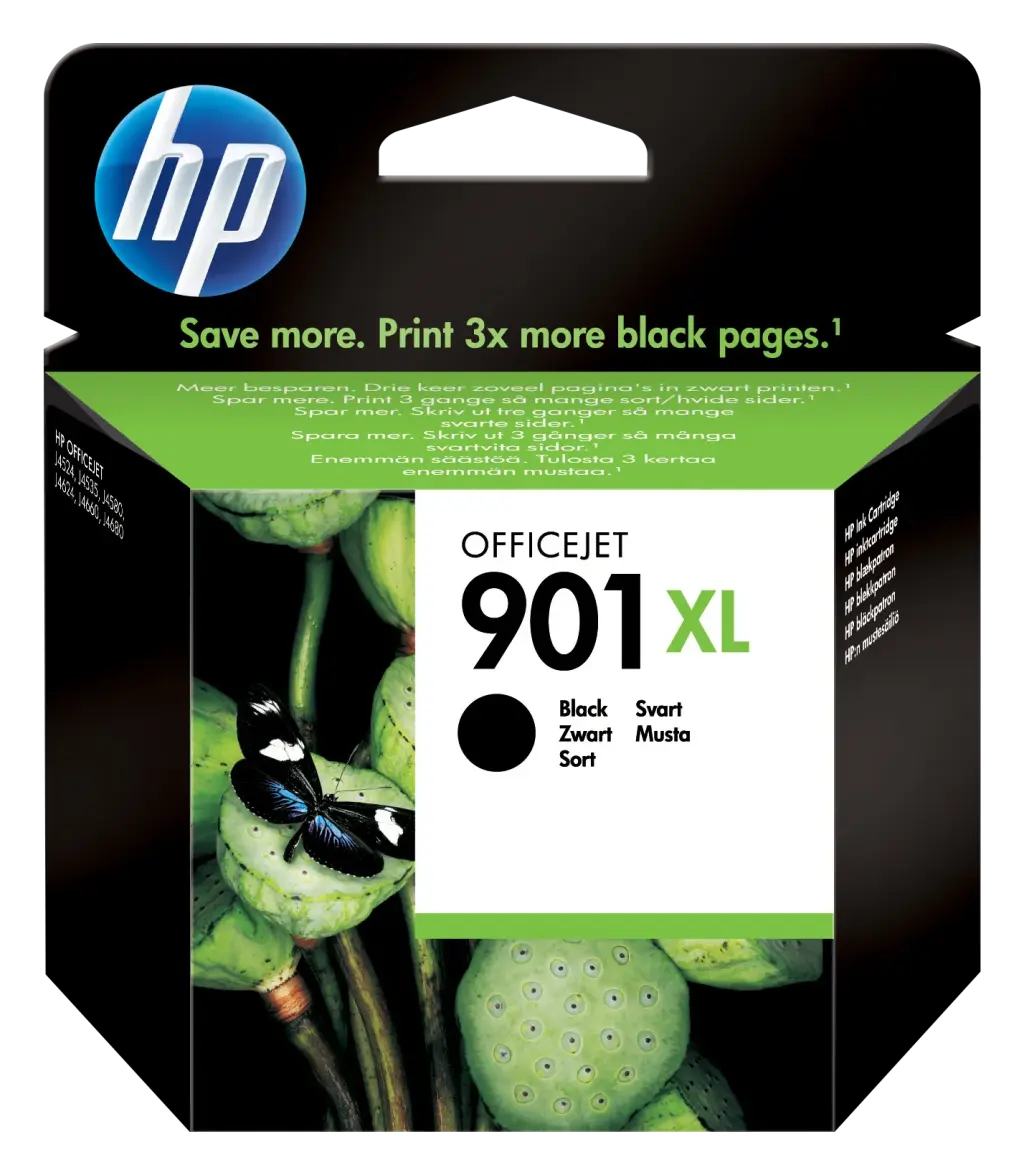 HP 901 XLarge High Yield Black Original Ink Cartridge - CC654AE