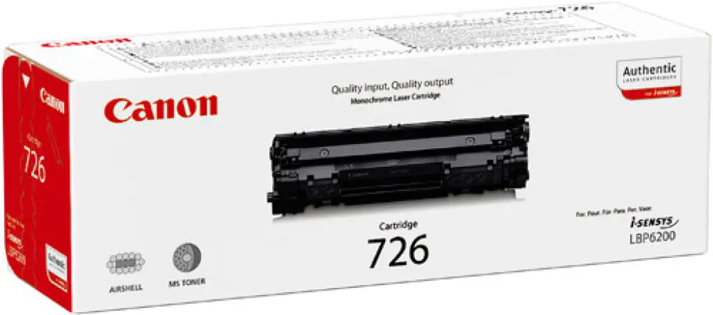 Canon 726 Black Original Toner Cartridge