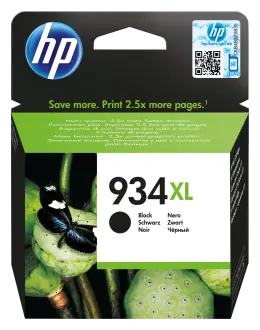 HP Inkjet No 934XL Ink Cartridge Black 1000 Page Yield C2P23AE