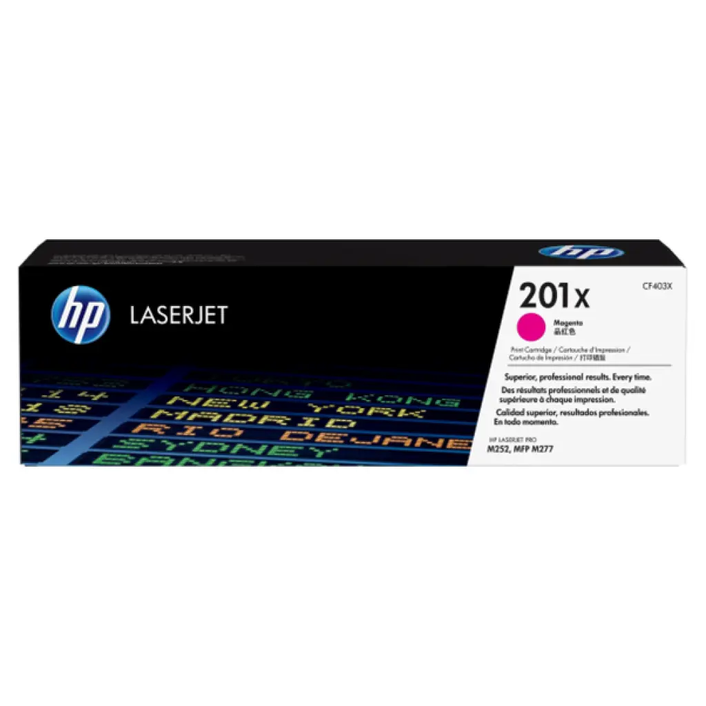 HP 201X Magenta High Yield Toner Cartridge 2,300 Pages Original (CF403X)