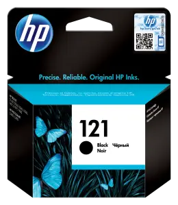 HP Ink Jet Black Cartridge No121 Page Yield Varies Per Model CC640HE