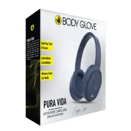 Body Glove Pura Vida Anc Wireless Over Headphone-Black  BGAU-HPPURAV-BK