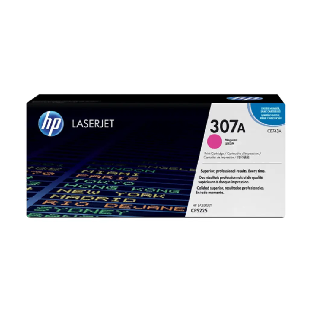HP 307A Magenta Toner Cartridge 7,300 Pages Original (CE743A)