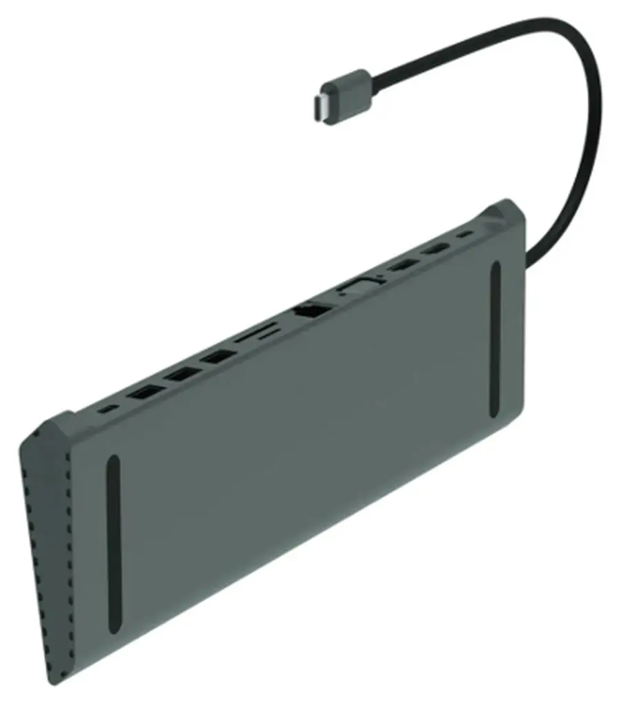 RCT DS-CN3269, USB Type-C Desktop Docking Station | 2x HDMI, 1x VGA, 3x USB 3.0, 1x Gigabit RJ45 Audio Out, SD and Mico SD