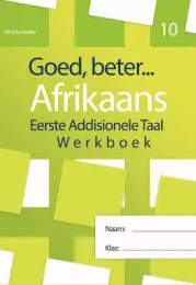 (ETA CAN BE 4-6 WEEKS) Goed Beter Afrikaans Werkboek Gr10 9781920708047