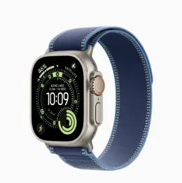 APPLE WATCH ULTRA 3 GPS + CELLULAR 49MM NATURAL TITANIUM CASE WITH BLUE/BRIGHT BLUE TRAIL LOOP - M/L