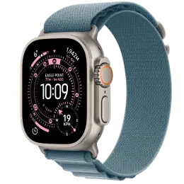 APPLE WATCH ULTRA 3 GPS + CELLULAR 49MM NATURAL TITANIUM CASE WITH BLUE/BRIGHT BLUE TRAIL LOOP - M/L