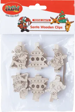 CC - Sants wooden Clips
