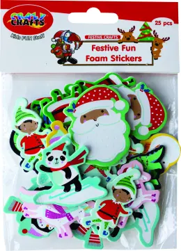 CC -  Festive Fun Foam Stickers - 25Pcs