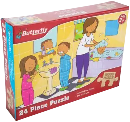 Butterfly A4 Wooden Puzzle 24 Piece - 6 Designs