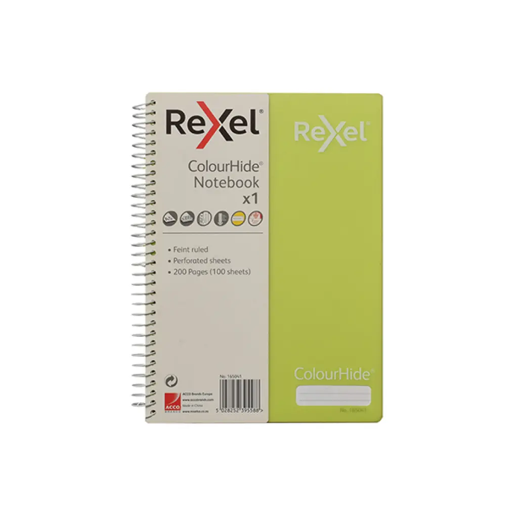 rexel-a5-notebook-feint-perforated-200pg-each-lime.jpg