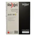 Rexel A4 NoteBook Feint & Perfortaed 120pg (Each) - Black image