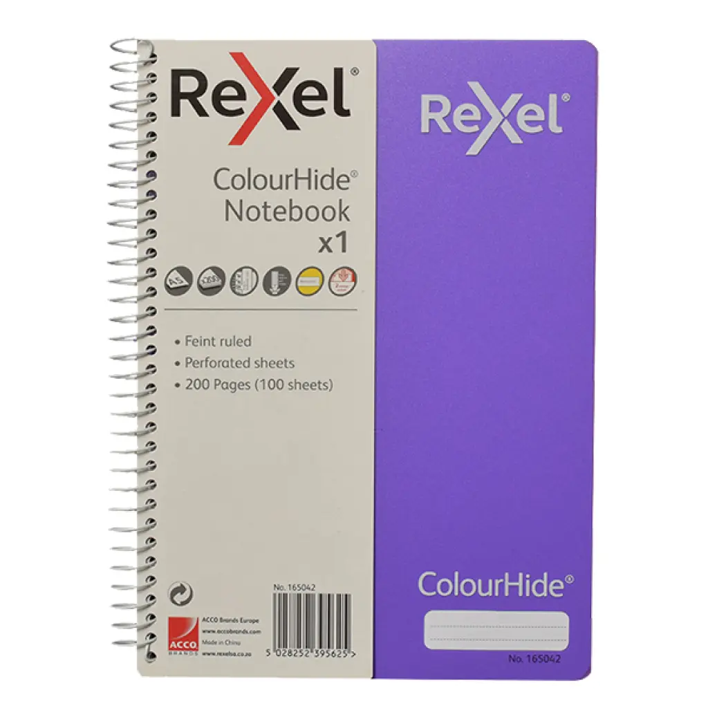 rexel-a4-notebook-feint-perfortaed-120pg-each-purple.jpg