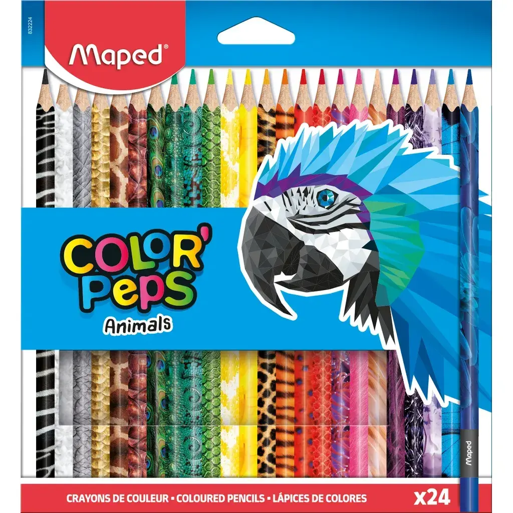 Maped Animal Color Pencils, 24 pencils