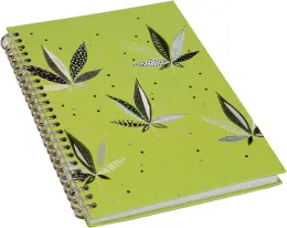 Turnowsky Green Leaves Hard Cover - A5 Size