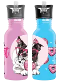 Butterfly Aluminium Drinking Bottles - 2 Designs D1 - Girls image