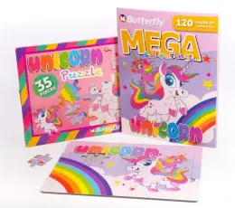 Unicorn 120 Page Colouring Book with 35 Piece Puzzle Bundle