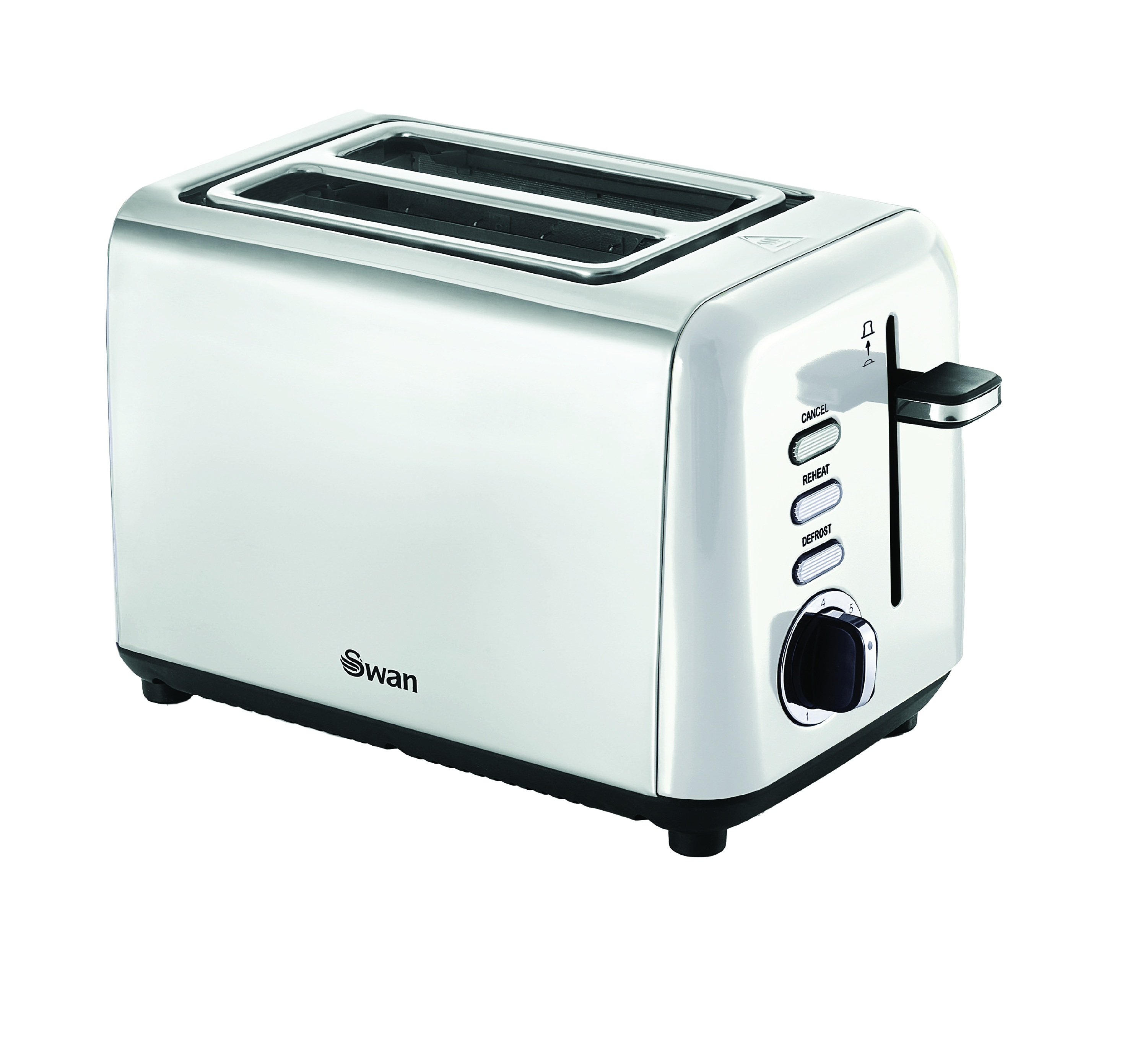 Swan Townhouse Stainless Steel 2 Slice Toaster STH2 - White | Waltons