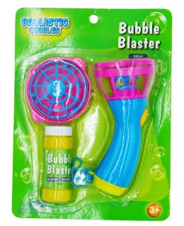 Ballistic Bubbles B/O Bubble Shooter W/60ml Bubble Solution - 3 Assorted