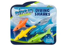 Dive In Diving Sharks - 4 Pack