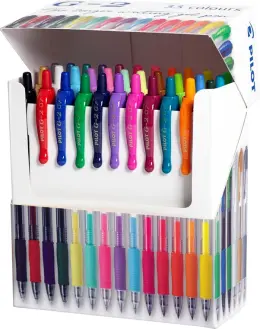 Pilot G2 Gel Pens 0.7mm Box Of 33 Colours