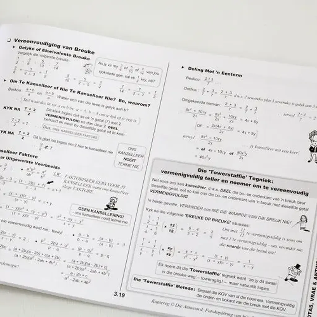 Die Antwoord-Reeks: Gr 10 Wiskunde KABV Studiegids